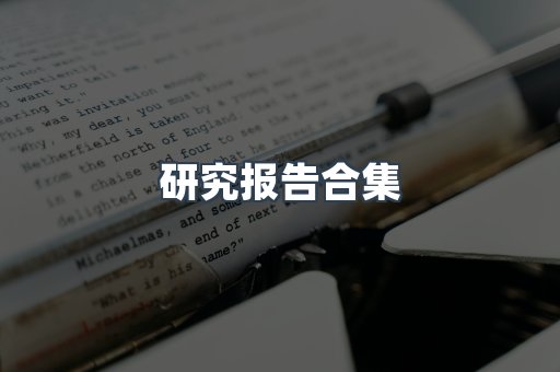 研究报告合集